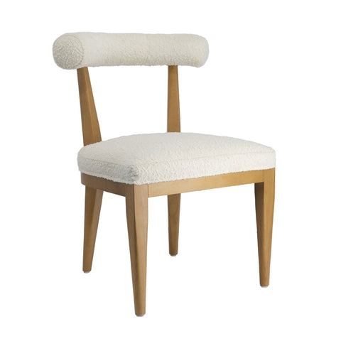 Palla Cream Performance Boucle Dining Chair Model: TOV-D68817