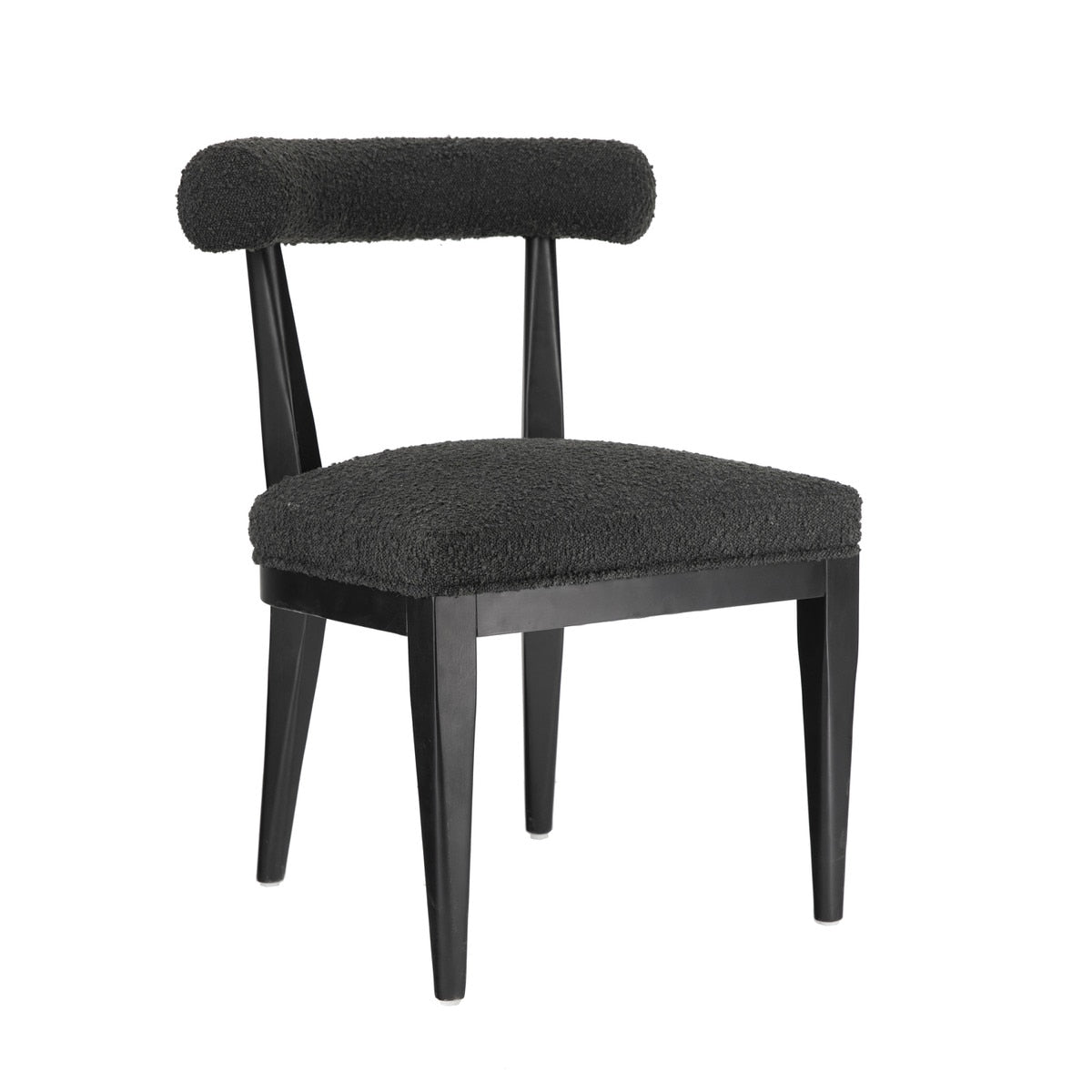 Palla Black Performance Boucle Dining Chair Model: TOV-D68818
