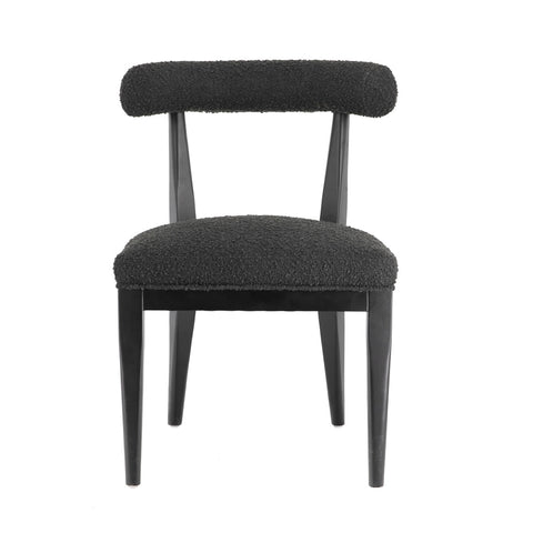 Palla Black Performance Boucle Dining Chair Model: TOV-D68818
