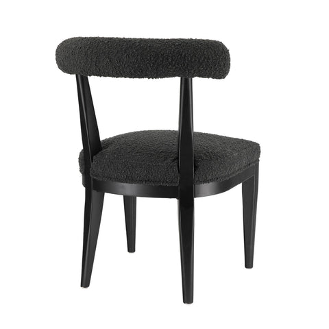 Palla Black Performance Boucle Dining Chair Model: TOV-D68818