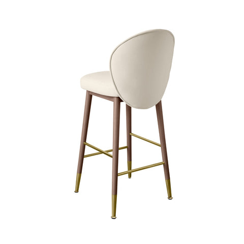 Hailey Cream Velvet Barstool Model: TOV-D68843