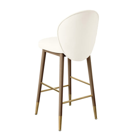 Hailey Cream Velvet Counter Stool Model: TOV-D68844