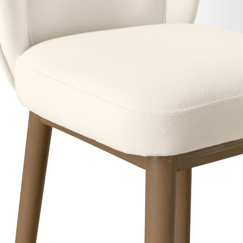 Hailey Cream Velvet Counter Stool Model: TOV-D68844
