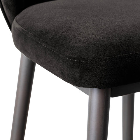 Hailey Charcoal Grey Velvet Barstool Model: TOV-D68845