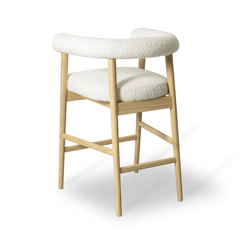 Spara Cream Performance Boucle Counter Stool Model: TOV-D68998
