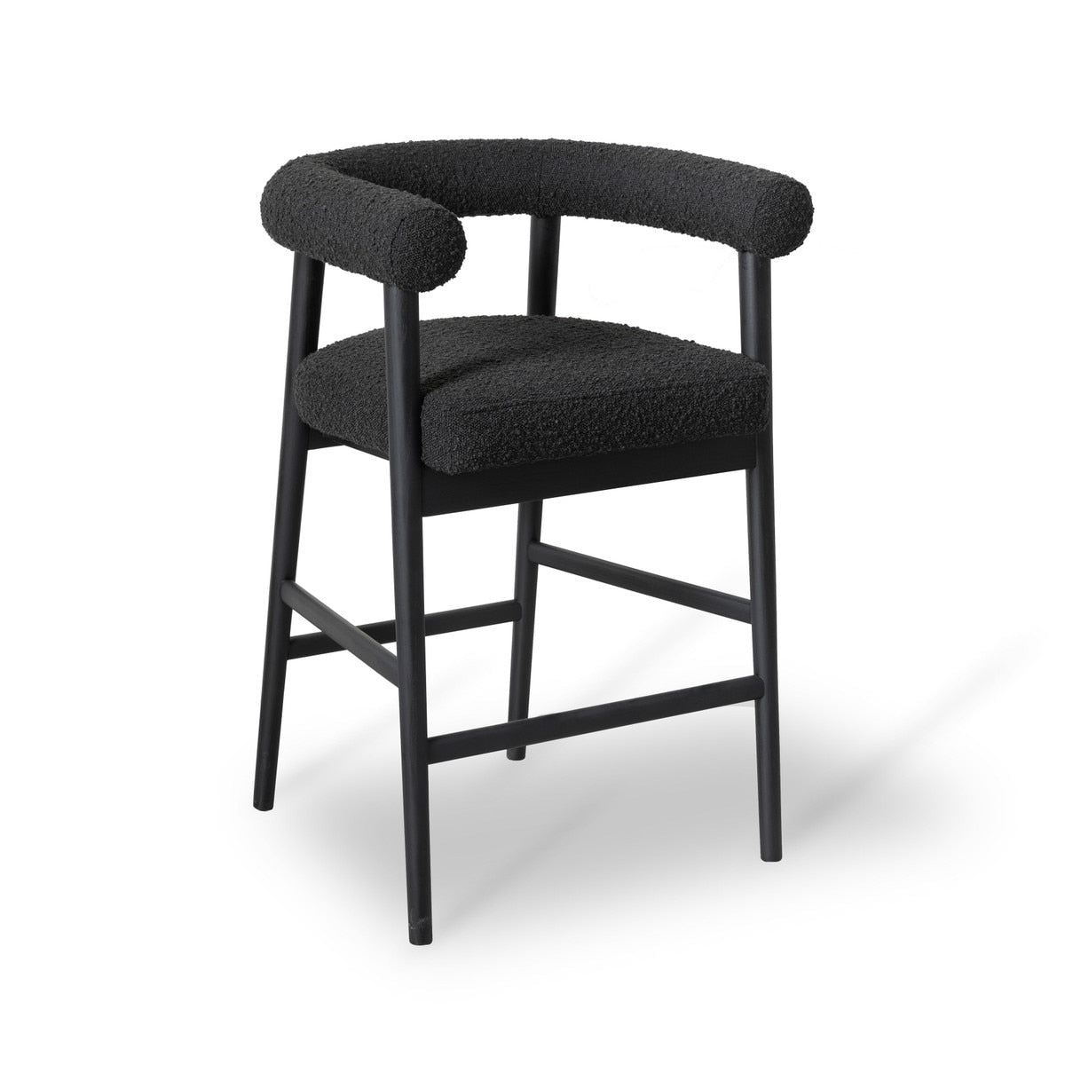 Spara Black Performance Boucle Counter Stool Model: TOV-D68999