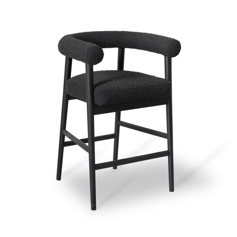Spara Black Performance Boucle Counter Stool Model: TOV-D68999