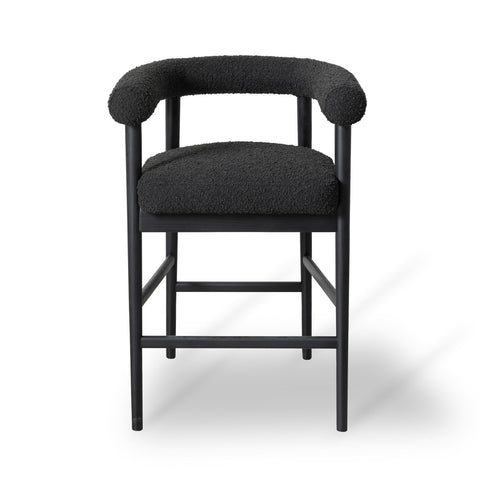 Spara Black Performance Boucle Counter Stool Model: TOV-D68999