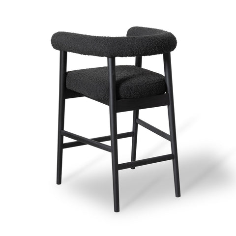 Spara Black Performance Boucle Counter Stool Model: TOV-D68999