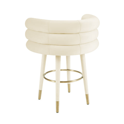 Betty Cream Velvet Counter Stool Model: TOV-D69023