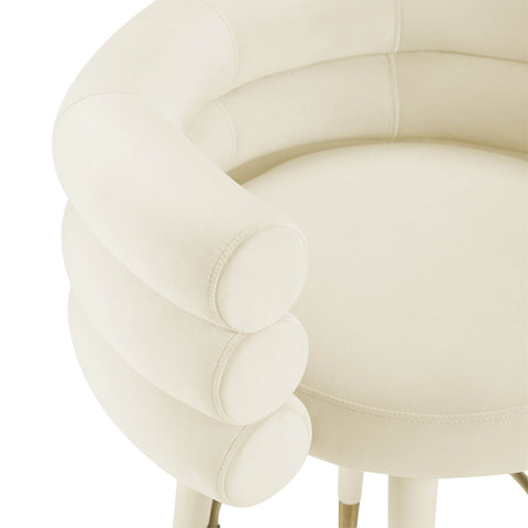 Betty Cream Velvet Counter Stool Model: TOV-D69023