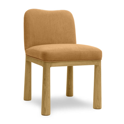 Tiara Cognac Velvet Oak Dining Chair Model: TOV-D69036