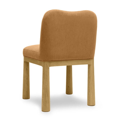 Tiara Cognac Velvet Oak Dining Chair Model: TOV-D69036