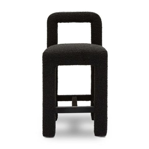 Hazel Black Boucle Counter Stool Model: TOV-D69040