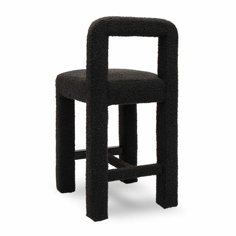 Hazel Black Boucle Counter Stool Model: TOV-D69040