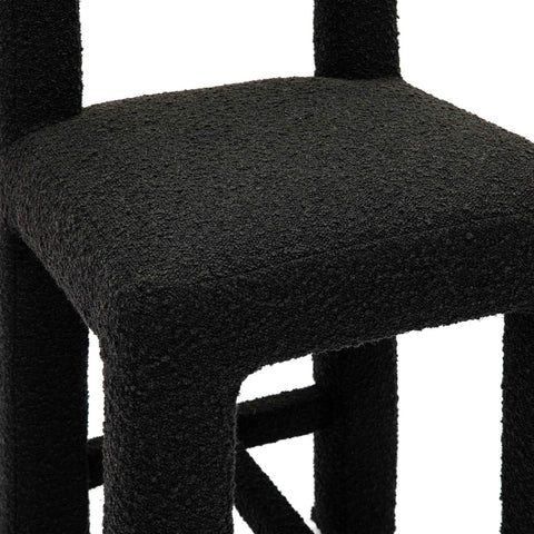 Hazel Black Boucle Counter Stool Model: TOV-D69040