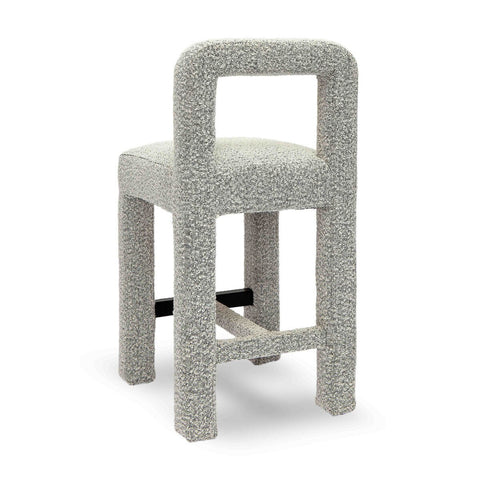 Hazel Grey Boucle Counter Stool Model: TOV-D69042