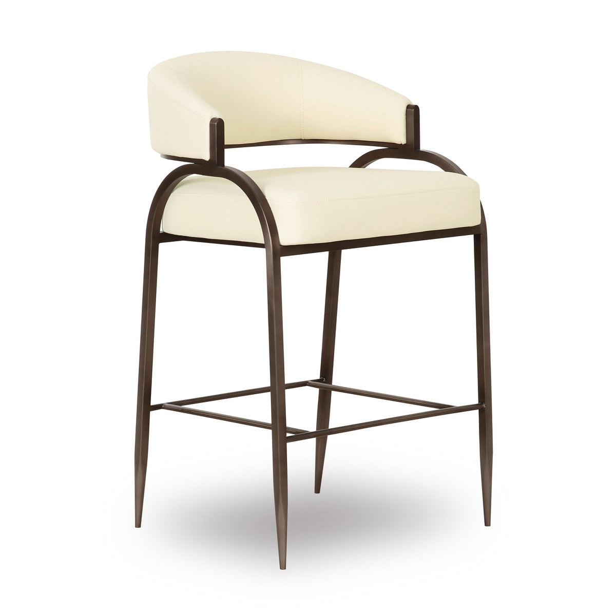 Tatum Cream Performance Vegan Leather Counter Stool Model: TOV-D69054
