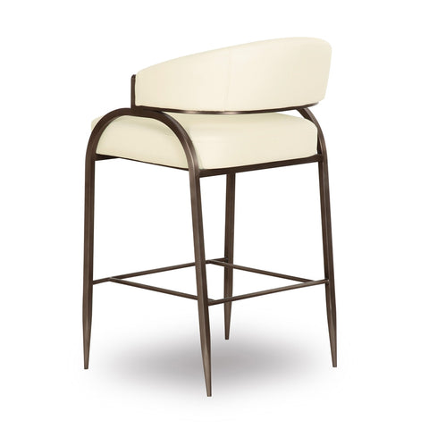 Tatum Cream Performance Vegan Leather Counter Stool Model: TOV-D69054