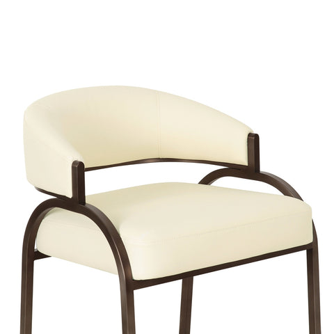 Tatum Cream Performance Vegan Leather Counter Stool Model: TOV-D69054