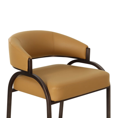 Tatum Tan Performance Vegan Leather Counter Stool Model: TOV-D69055