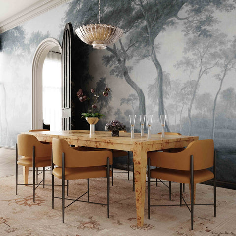 Sezanne Tan Vegan Leather Dining Chair Model: TOV-D69058