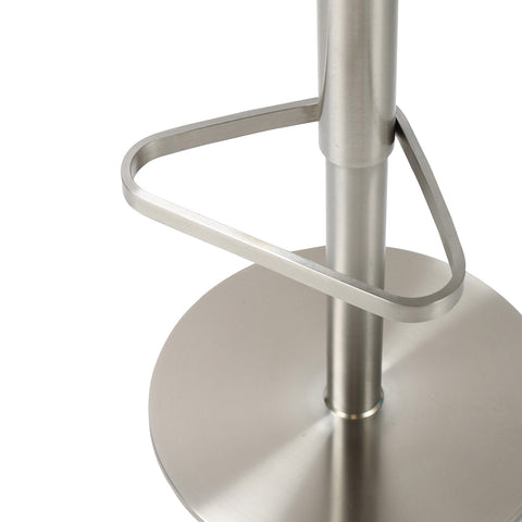 Astro White and Grey Boucle Adjustable Stool Model: TOV-D69064