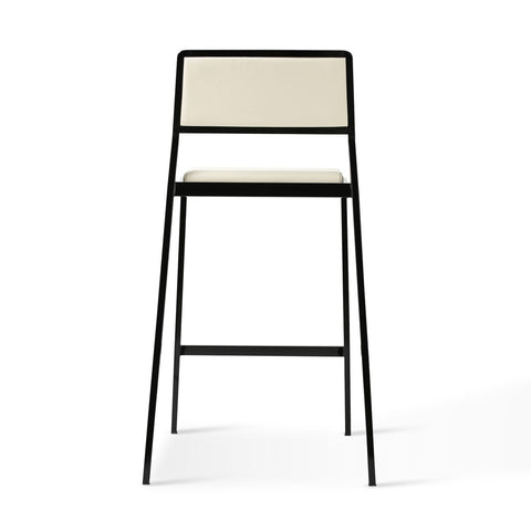 Gale Cream Performance Vegan Leather Stackable Stool - Set of 2 Model: TOV-D69066