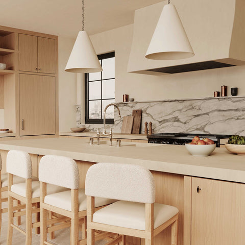 Calla Cream Performance Velvet Counter Stool Model: TOV-D69104