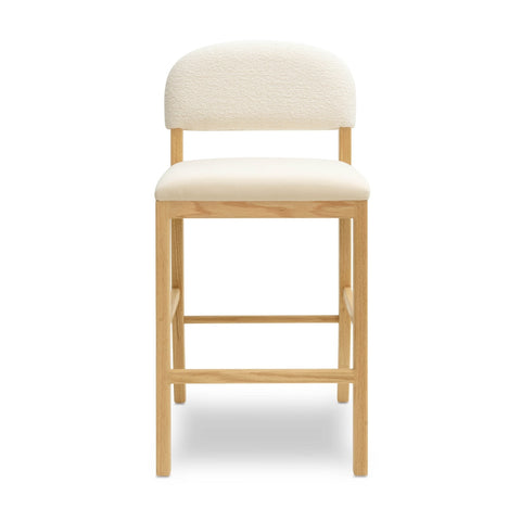 Calla Cream Performance Velvet Counter Stool Model: TOV-D69104