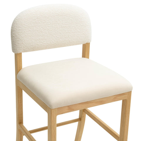Calla Cream Performance Velvet Counter Stool Model: TOV-D69104
