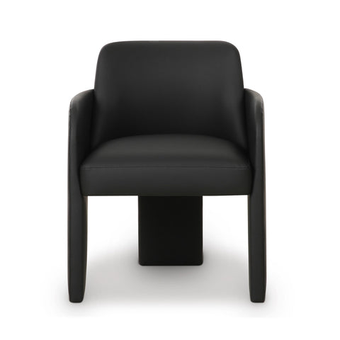 Leo Black Performance Vegan Leather Dining Chair Model: TOV-D69151