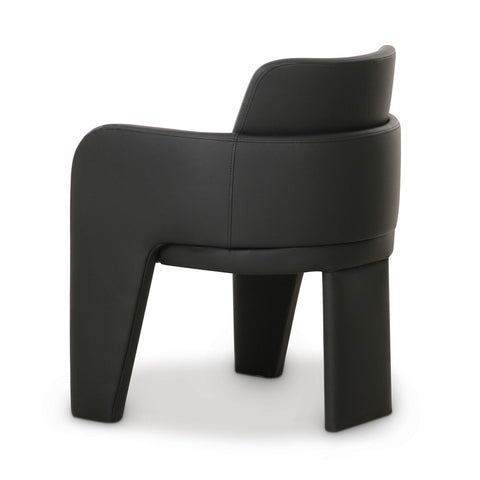 Leo Black Performance Vegan Leather Dining Chair Model: TOV-D69151