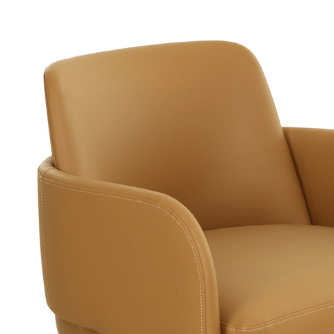 Leo Tan Performance Vegan Leather Dining Chair Model: TOV-D69152