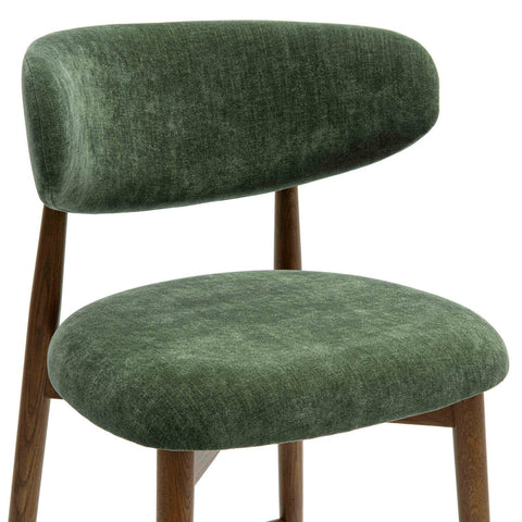 Zinea Forest Green Performance Textured Velvet Counter Stool Model: TOV-D69163