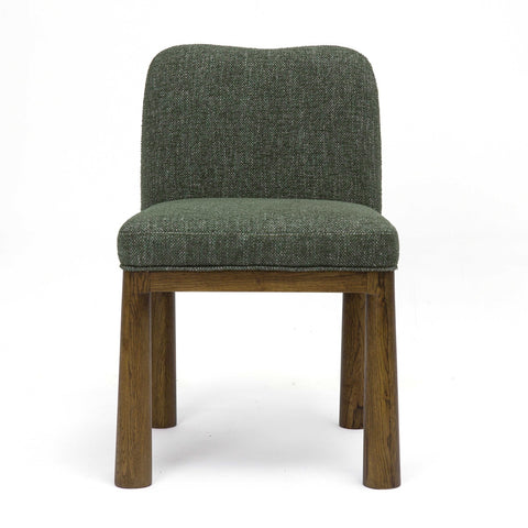 Tiara Forest Green Performance Basketweave Fabric Dining Chair Model: TOV-D69245