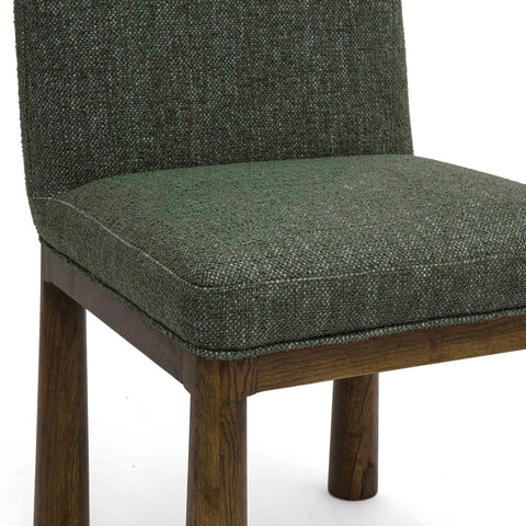 Tiara Forest Green Performance Basketweave Fabric Dining Chair Model: TOV-D69245