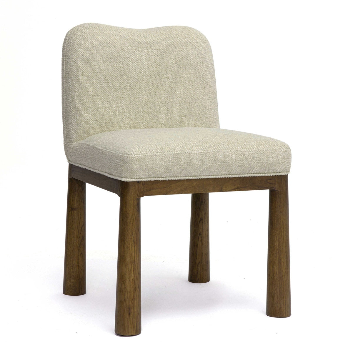 Tiara Cream Performance Basketweave Fabric Dining Chair Model: TOV-D69246