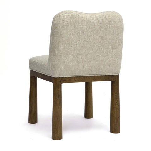 Tiara Cream Performance Basketweave Fabric Dining Chair Model: TOV-D69246