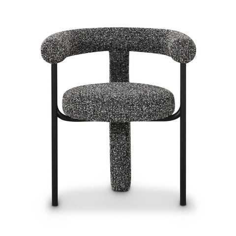 Synn Black Performance Boucle Dining Chair Model: TOV-D69258
