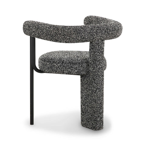 Synn Black Performance Boucle Dining Chair Model: TOV-D69258