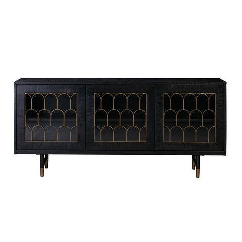Gatsby Black Acacia Wood 66" Buffet Model: TOV-D7069