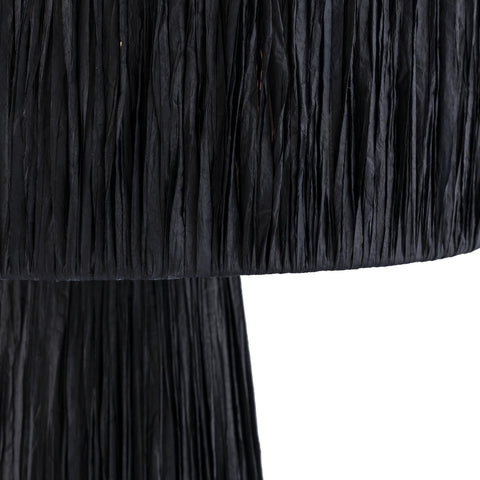 Shelby Raffia Black Table Lamp Model: TOV-G18379