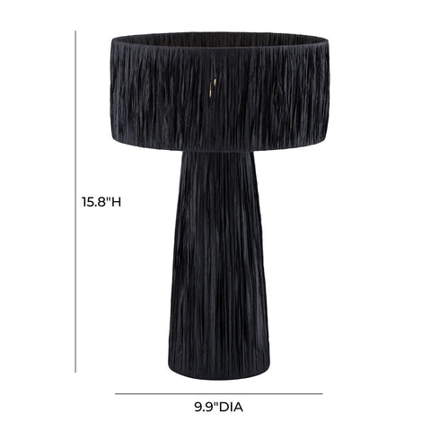 Shelby Raffia Black Table Lamp Model: TOV-G18379