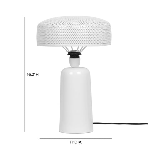 Cindy White Metal Table Lamp Model: TOV-G18445