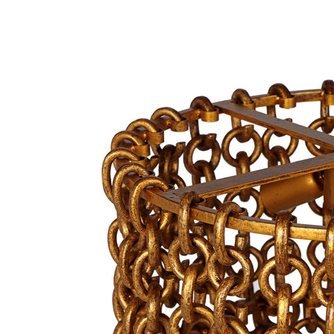 Nirsa Brass Chain Link 3-Tier Chandelier Model: TOV-G18452