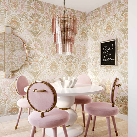 Hampshire Pink Acrylic 3-Tier Chandelier Model: TOV-G18453