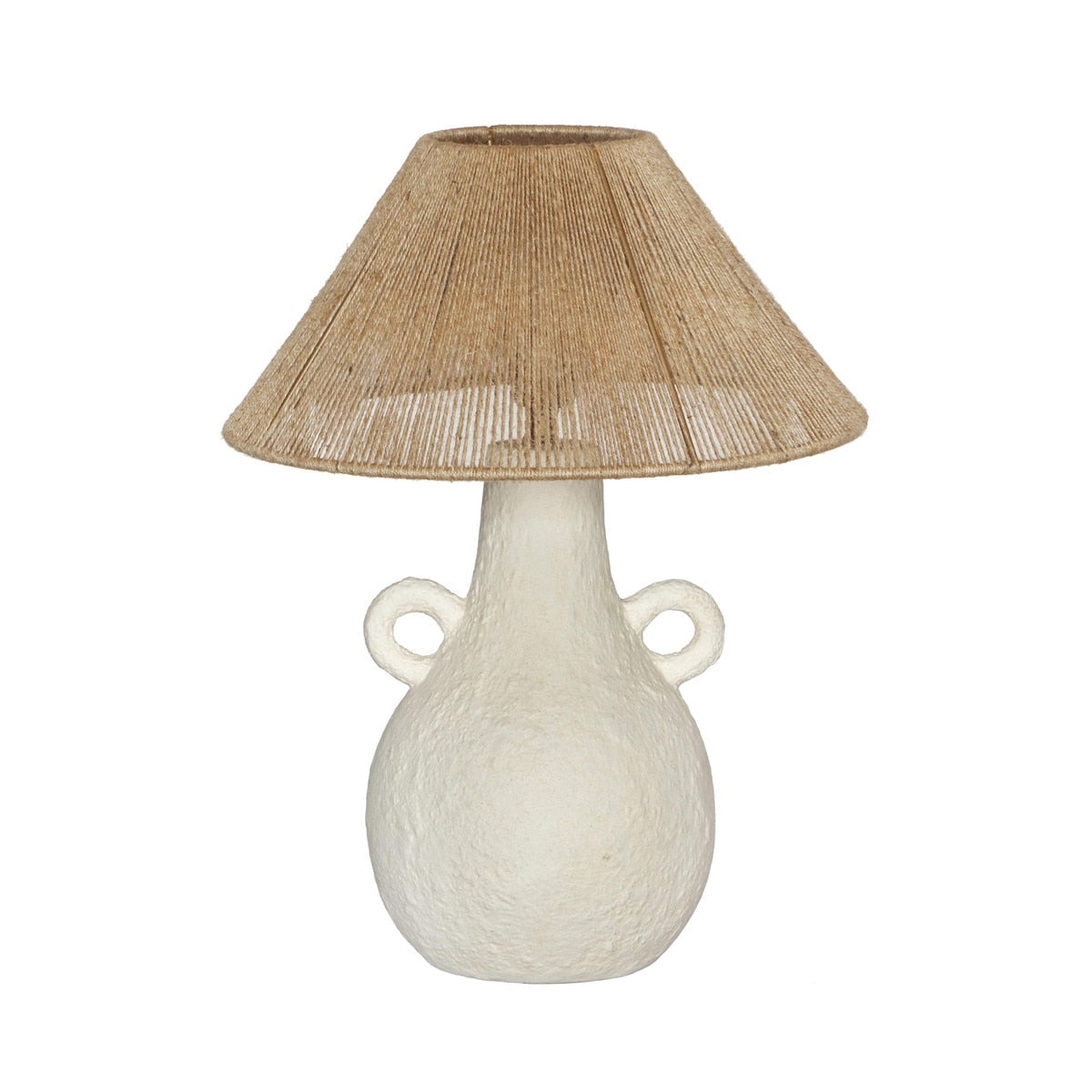 Lalit Natural & White Ceramic Table Lamp Model: TOV-G18460