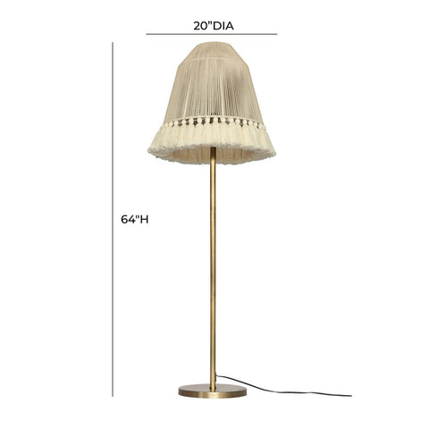 June White Tall Floor Lamp Model: TOV-G18461