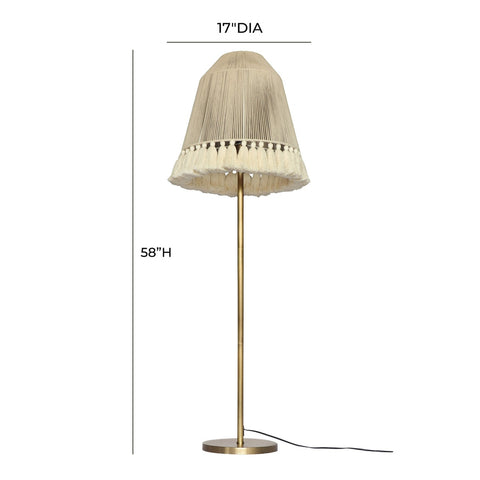 June White Medium Floor Lamp Model: TOV-G18463